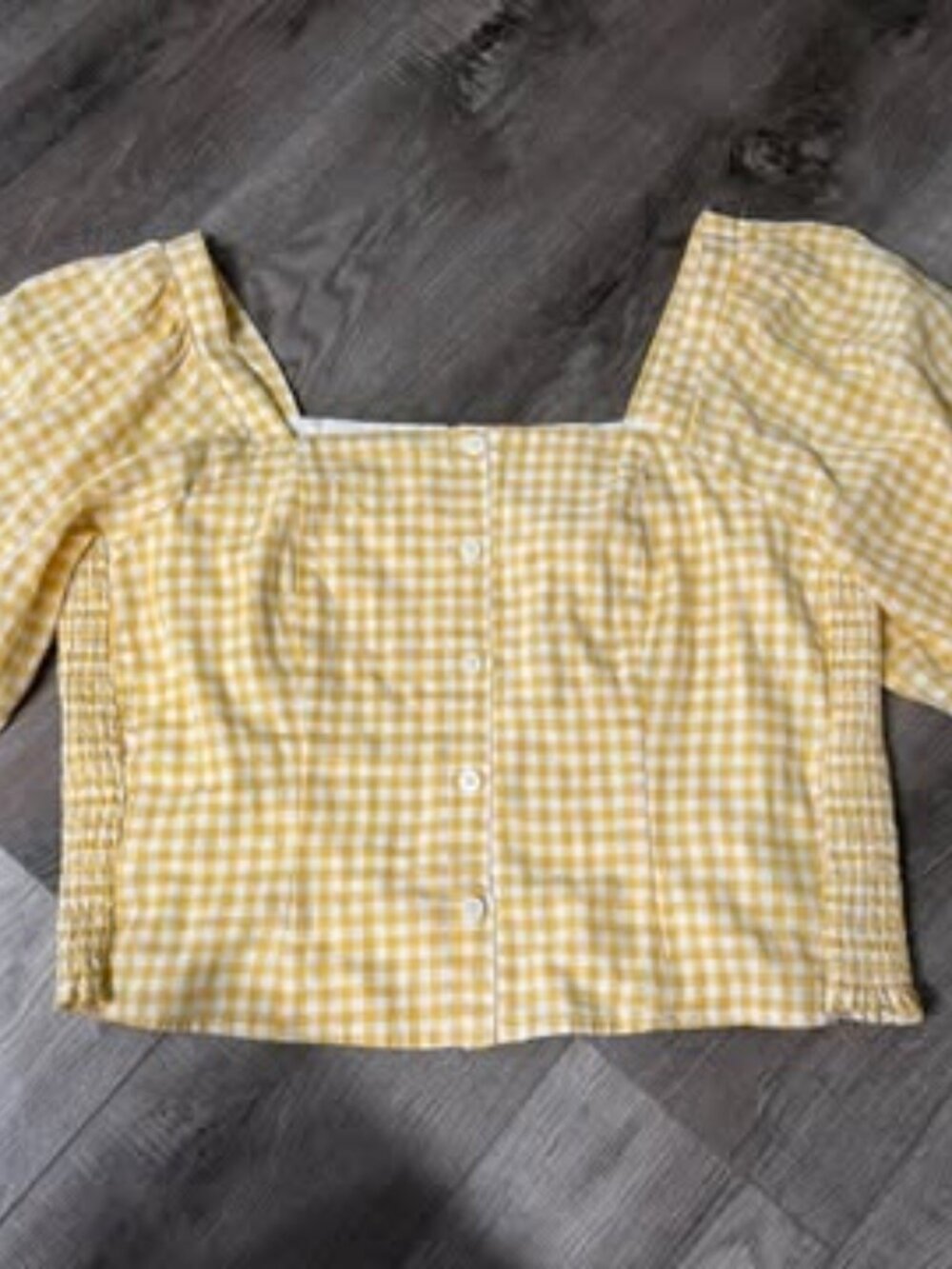 Old Navy Yellow Gingham shirt